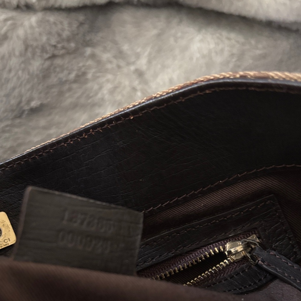 Gucci Tan and Black Signature Tote - Picture 12 of 12
